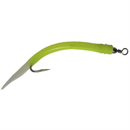 WigglerGummi Makk Grö/Lys Rigg  #12/0