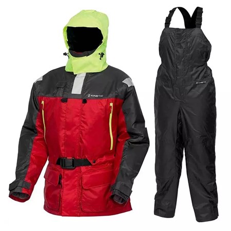 Kinetic Guardian 2pcs Flotation Suit L Red/Stormy