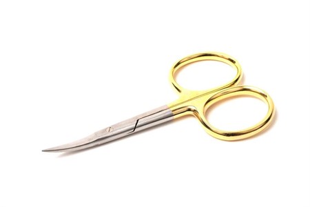 High Grade 4" Gold Scissor Curved