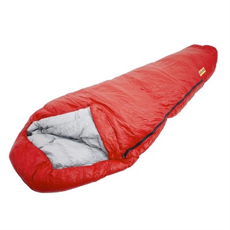JR GEAR Sovsäck Down Sleeping Bag 750, Red 210x80x51cm