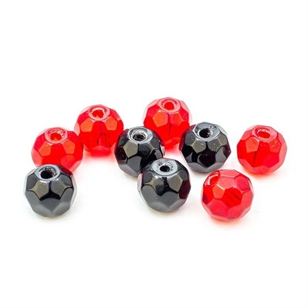 GLASS BEAD-FACET.Mix 6mm