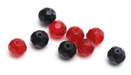 GLASS BEAD-FACET.Mix 8mm