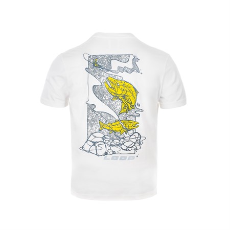 Loop M´s Logo T-Shirt, Atlantic Salmon, Optic White, XL