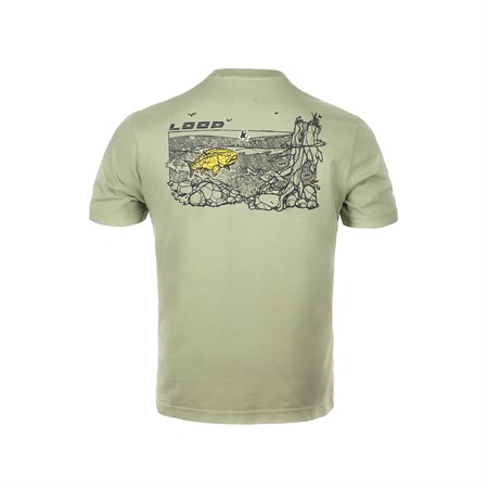 Loop M´s Logo T-Shirt, Trout, Seagrass, M
