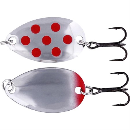 FIDUSEN 3.2CM 2.8G SILVER/RED DOTS (METALLIC)