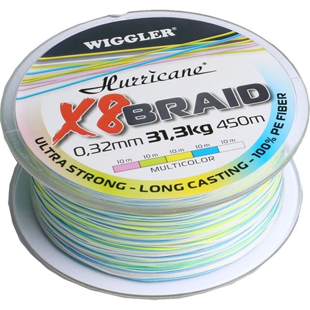 Hurricane X8 Braid Multicolor 450m 0,38