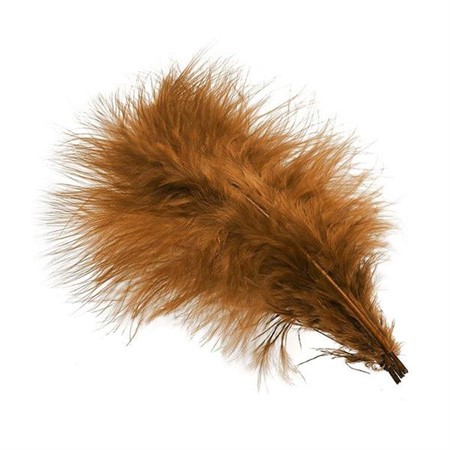 Select Marabou Plumes Golden Brown