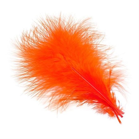 Select Marabou Plumes Fl. Fire Orange