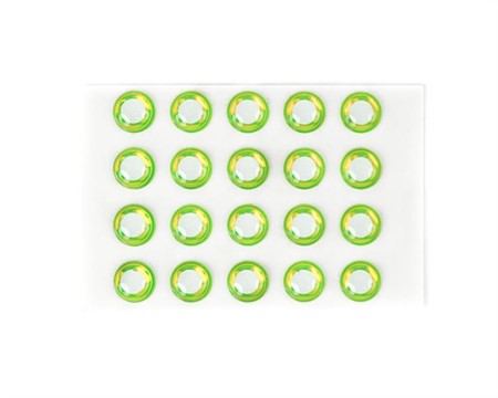 Epoxy Eyes 5,1mm White/Chartreuse