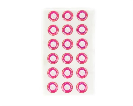 Epoxy Eyes 11mm White/Pink