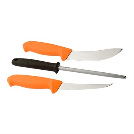 Morakniv® Jaktset Orange, 2 knivar + brynstål