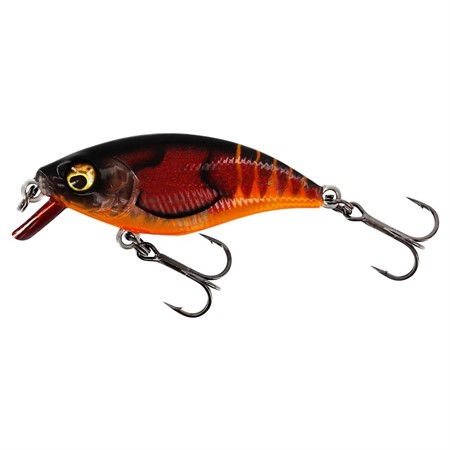 BuzzBite SR Crankbait 5cm 6g Low Floating 3D Fire Craw