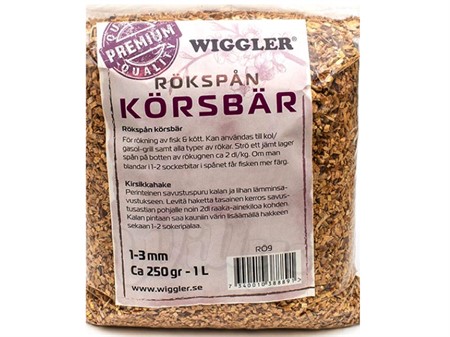 Wiggler Rökspån Körsbär 250gr