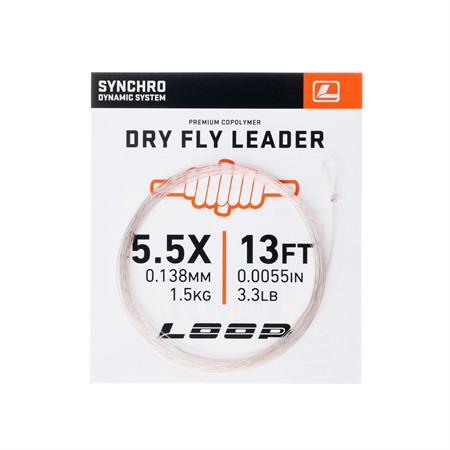 Synchro 13' Dryfly Nylon Leader - 5,5X 0,138 mm