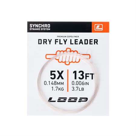 Synchro 13' Dryfly Nylon Leader - 5X 0,148 mm