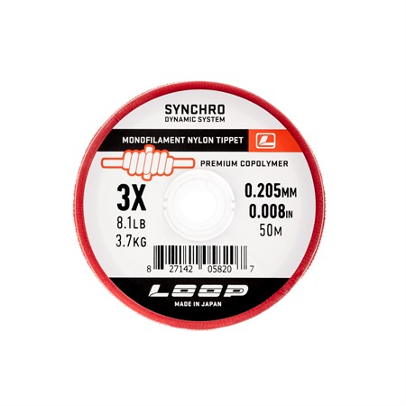 Synchro Monofilament Tippet - 3X 0,205 mm
