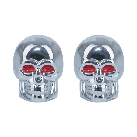 Skeleton Valve Caps-Silver